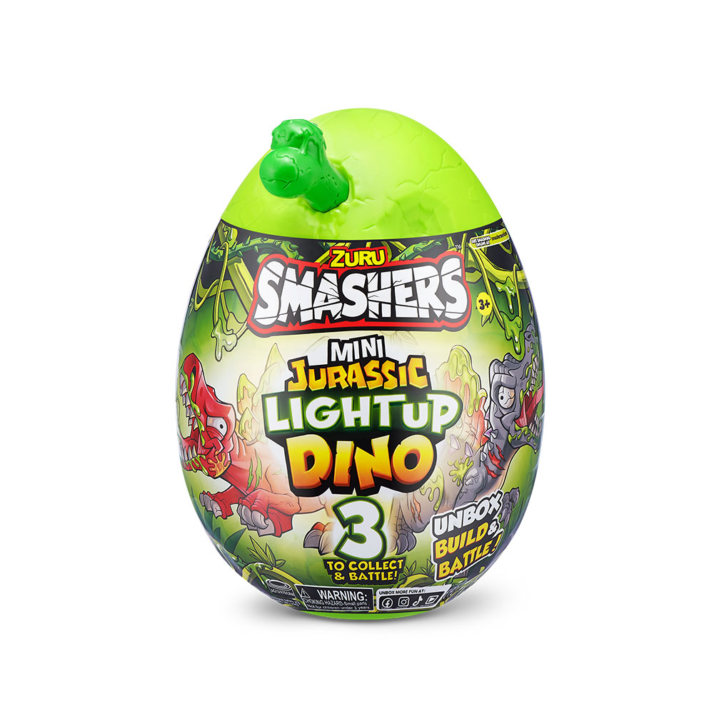 74107_SMASHERS-JURASSIC_SERIES_1_Mini_Jurassic_Light_Up_Dino_GREEN_IN_PACK_01A
