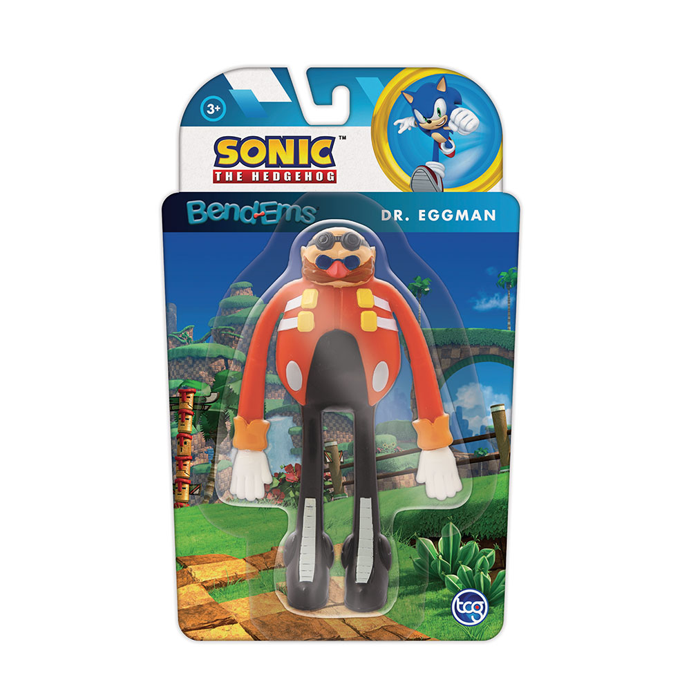 Bend-Ems Sonic The Hedgehog – 4 Action Figure Pieghevoli (Sonic, Tails, Dr. Eggman, Knuckles)