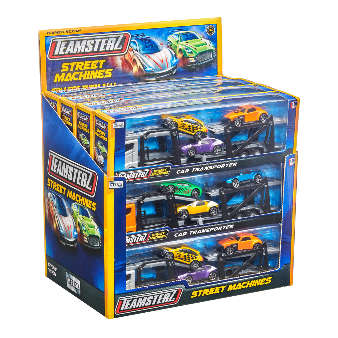Teamsterz 1:64 Car Transporter Truck – Diecast Playset With Vehicles, Toy Truck For Boys Ages 3-11, Multicolour